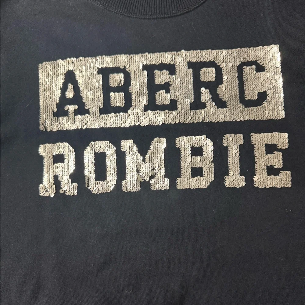 Abercrombie Kids Crewneck sequin sweater. Boys 13/14